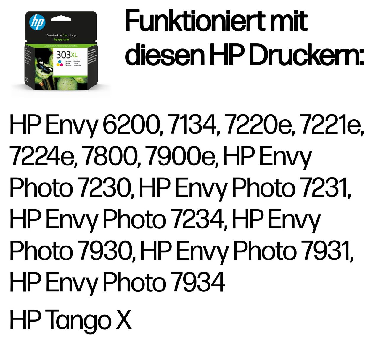 Nr.303XL Druckerpatronen Cyan, Magenta, Gelb 