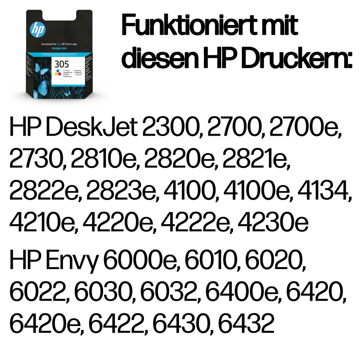 Nr.305 originale Druckerpatronen Cyan, Magenta, Gelb 2 ml 