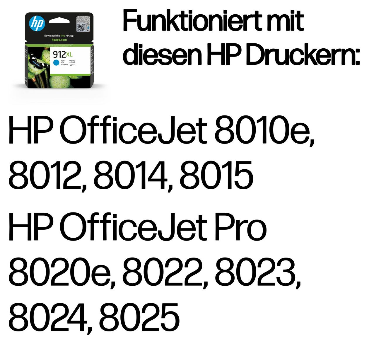 Nr.912 Druckerpatronen Cyan 