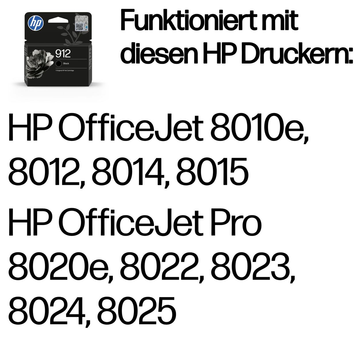 Nr.912 originale Druckerpatronen Schwarz 6,5 ml 250 Seiten 