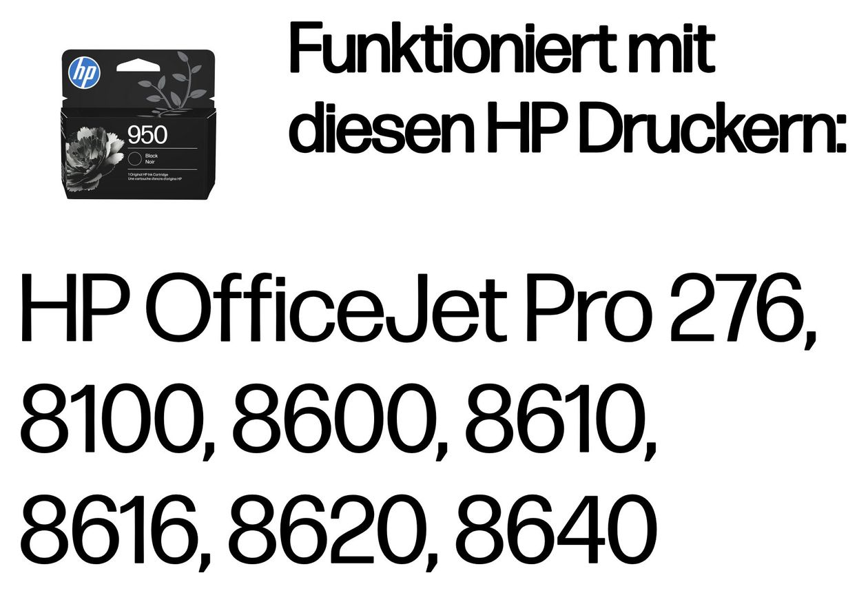 Nr.950 Druckerpatronen Schwarz 1000 Seiten 