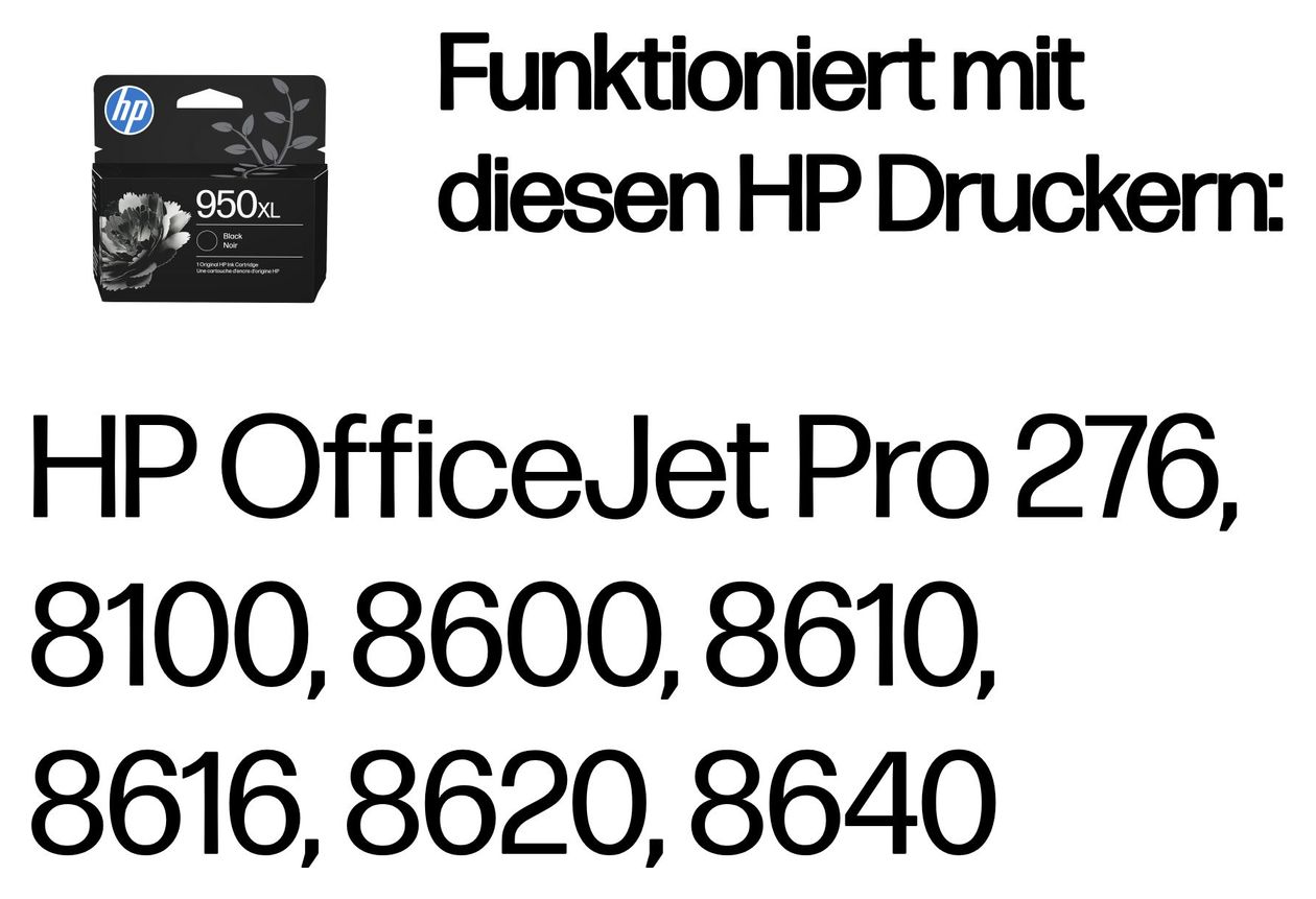 Nr.950XL Druckerpatronen Schwarz 53 ml 1650 Seiten 