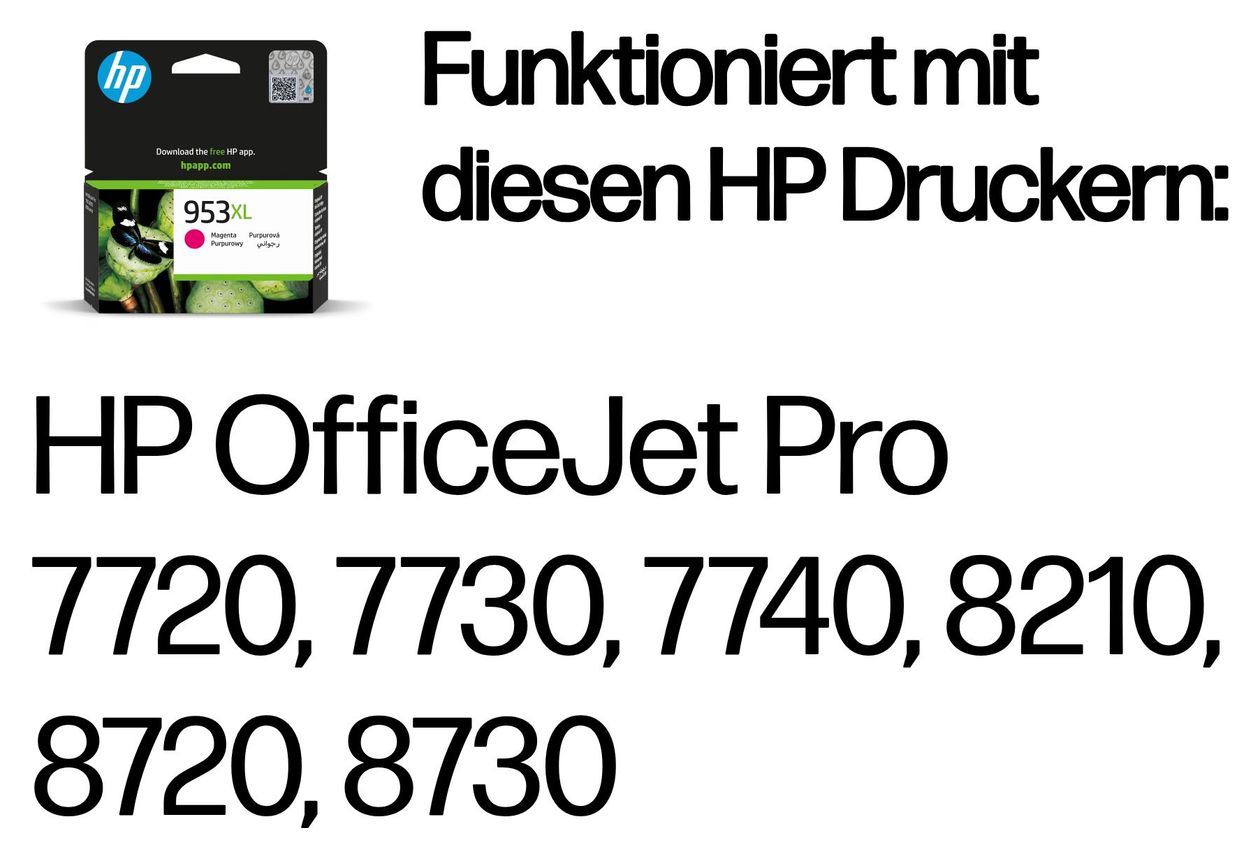 Nr.953XL Druckerpatronen Magenta 18,5 ml 