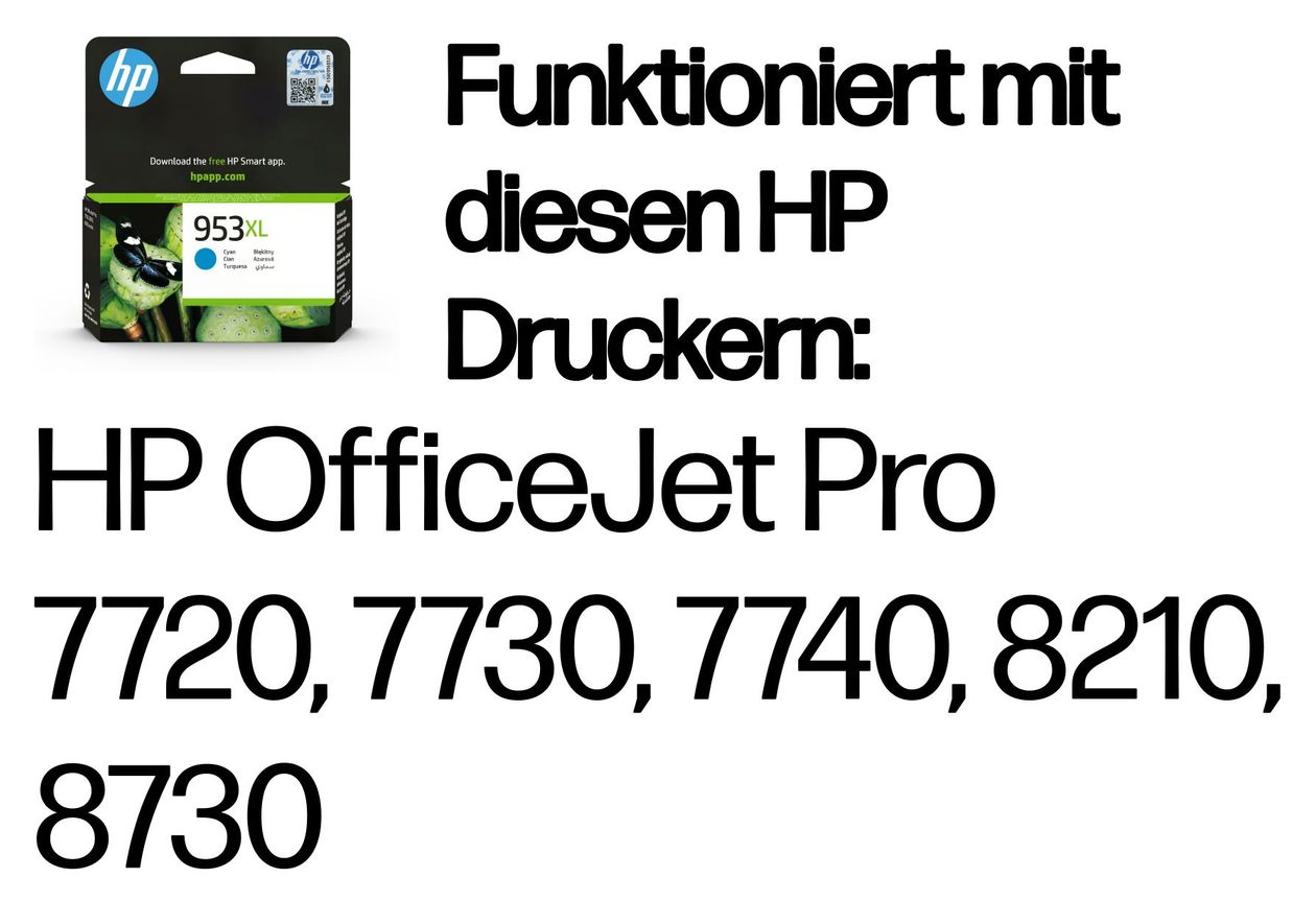 Nr.953XL Druckerpatronen Cyan 