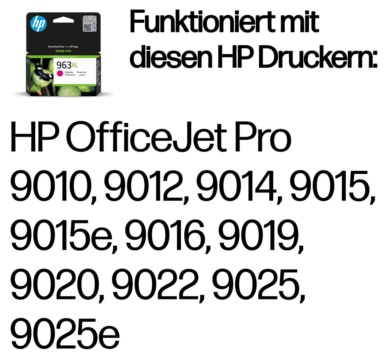 Nr.963XL originale Druckerpatronen Magenta 23,25 ml 
