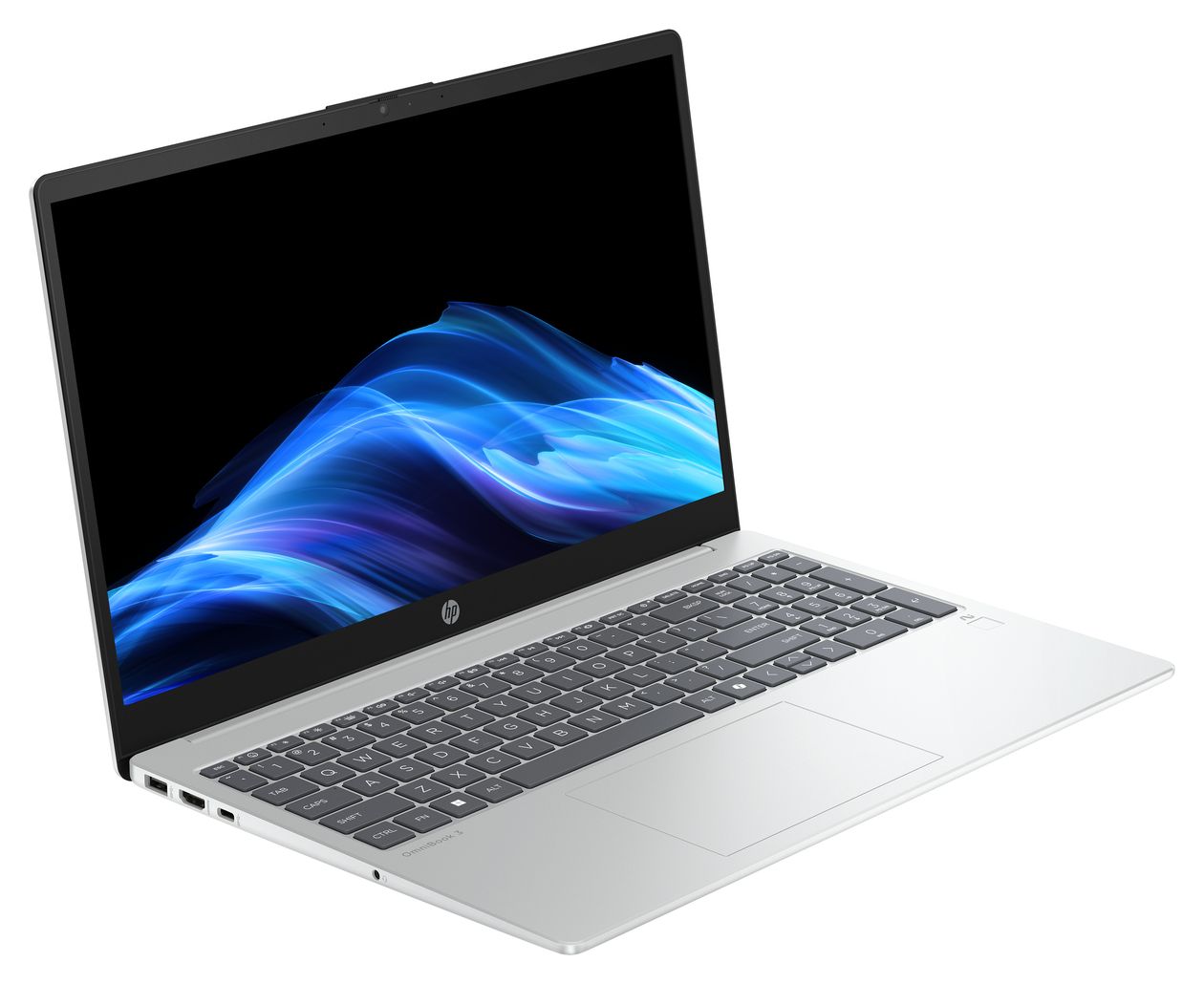 OmniBook 3 15-fn0653ng Full HD Notebook 39,6 cm (15.6 Zoll) 1920 x 1080 Pixel 16 GB Ram 1 TB SSD Windows 11 Home AMD Ryzen 5 max. 4,5 GHz intern  (Silber) 