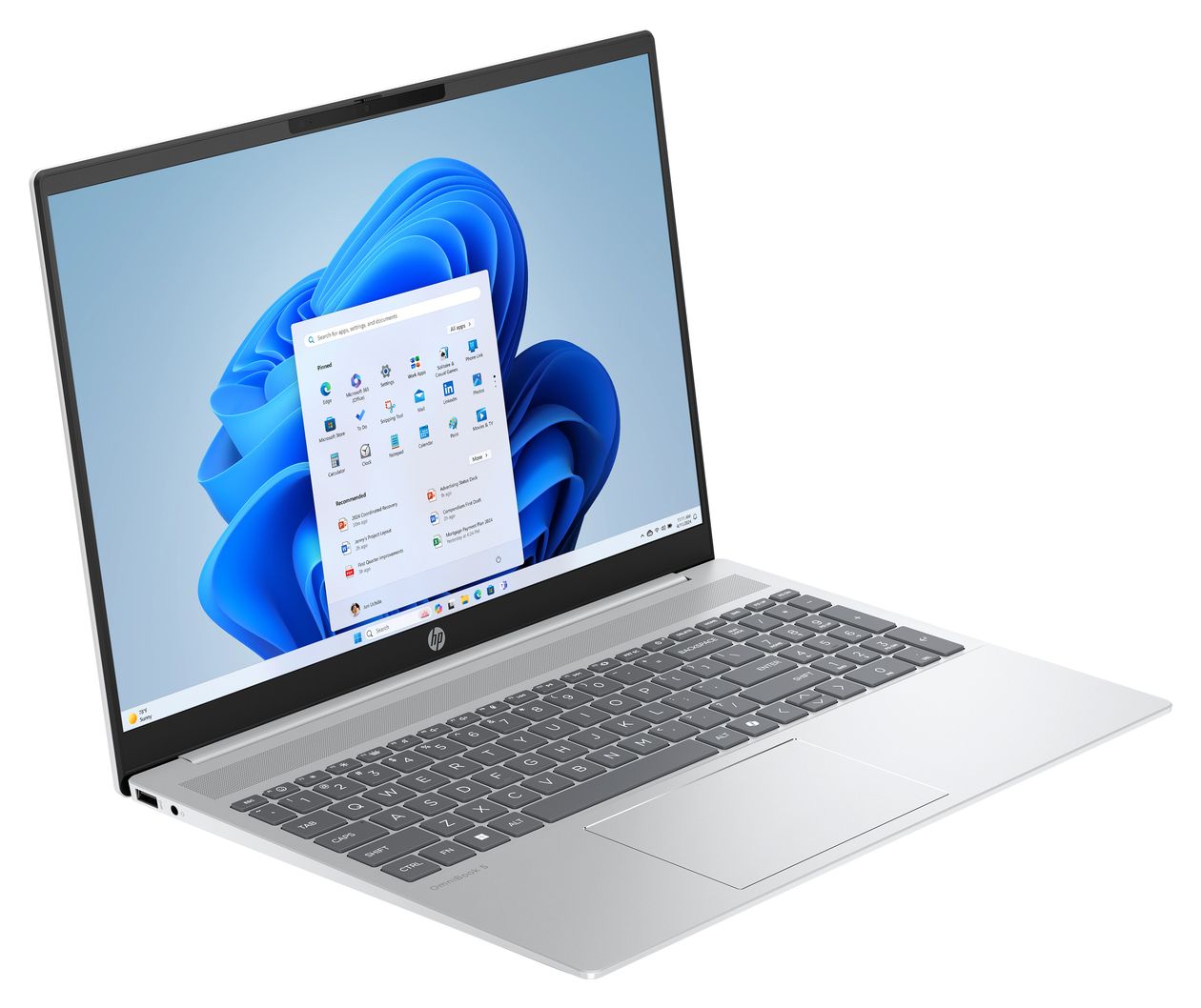 OmniBook 5 16-af1655ng 2K Ultra HD Notebook 40,6 cm (16 Zoll) 1920 x 1200 Pixel 16 GB Ram 1 TB SSD Windows 11 Home Intel Core Ultra 5 max. 4,8 GHz intern  (Silber) 