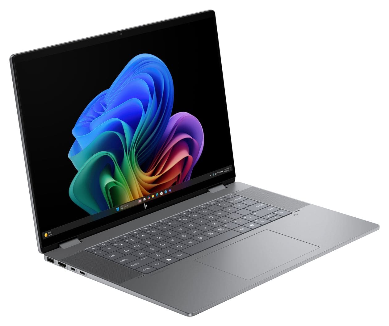 OmniBook X Flip 16-ar0556ng 2K Ultra HD Notebook 40,6 cm (16 Zoll) 1920 x 1200 Pixel 1 TB SSD Windows 11 Home AMD Ryzen 5 max. 4,8 GHz  (Silber) 