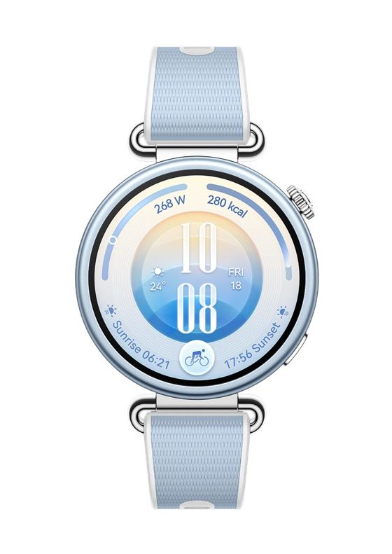 Watch GT 7 41 mm Smartwatch Rund IP68, IP69 14 h 352 ppi  (Blau, Silber) 