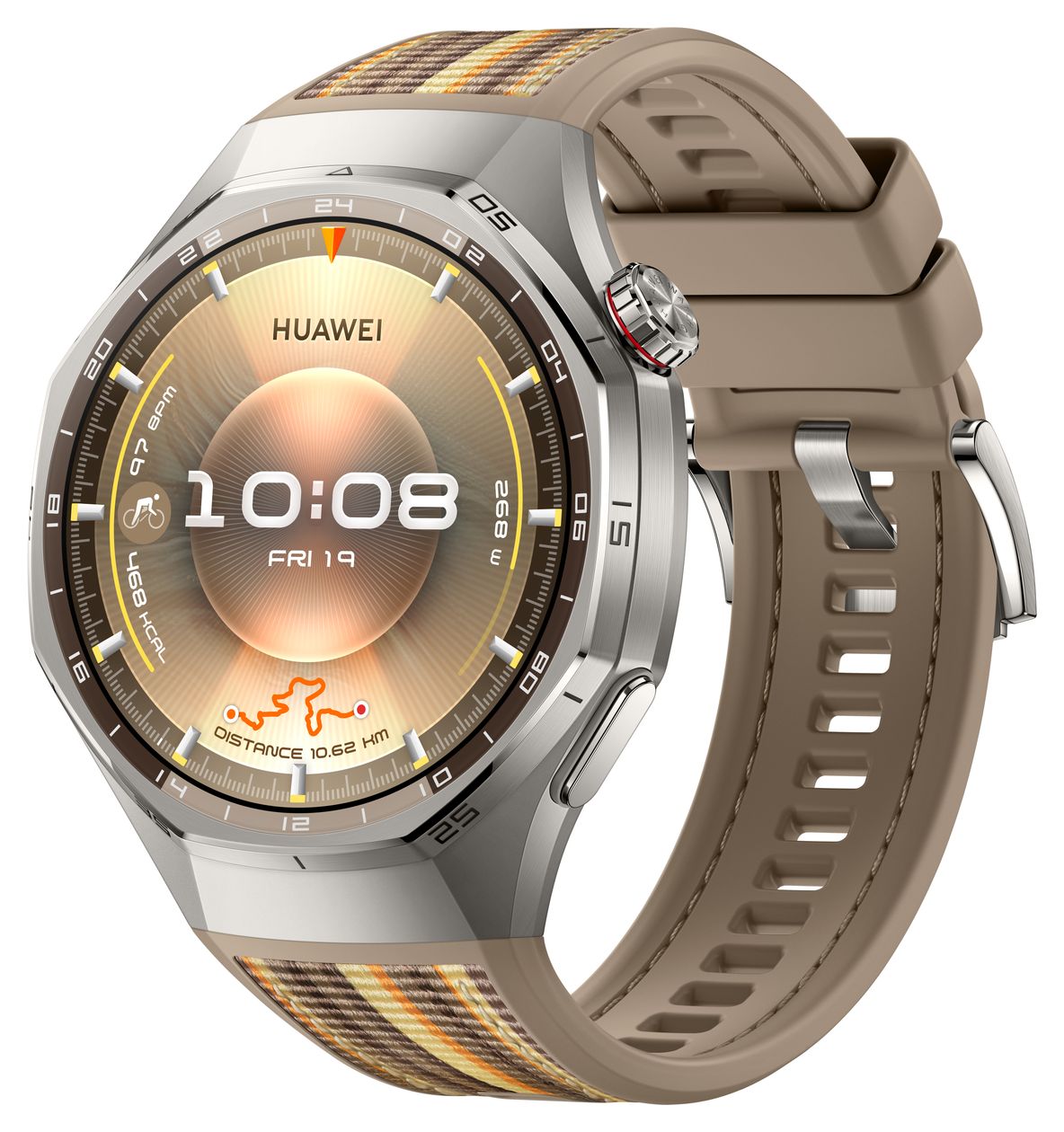Watch GT6 Pro Digital 46 mm Smartwatch Rund IP69 504 h 317 ppi  (Schwarz, Titan) 