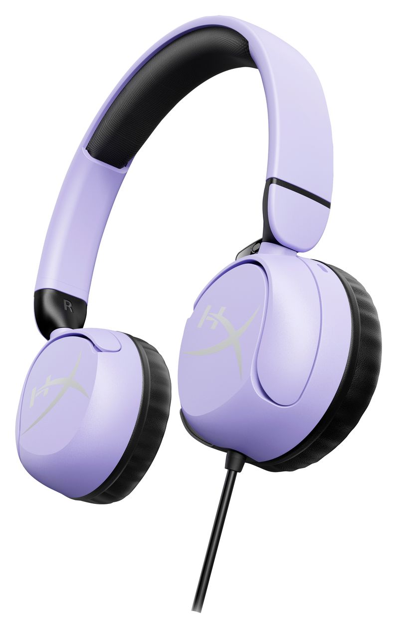 Cloud Mini Gaming Ohraufliegender Kopfhörer Kabelgebunden  (Schwarz, Lavendel) 