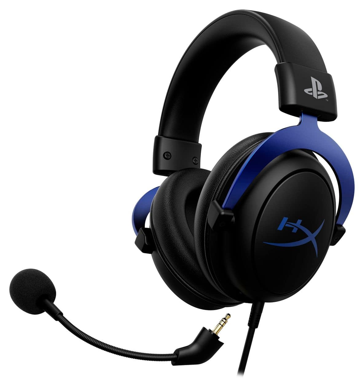 Cloud PlayStation Over-Ear Gaming Kopfhörer kabelgebunden  (Schwarz/Blau) 