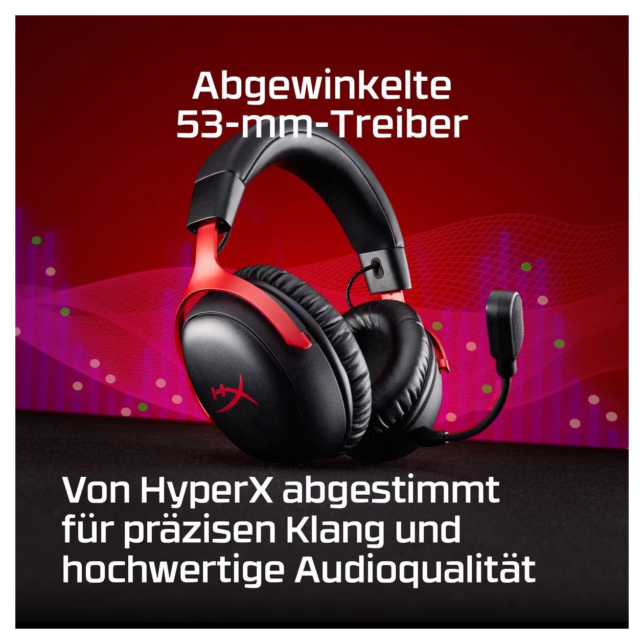 HyperX Cloud III IDS-Basismodell – Gaming-Headset (schwarz) 