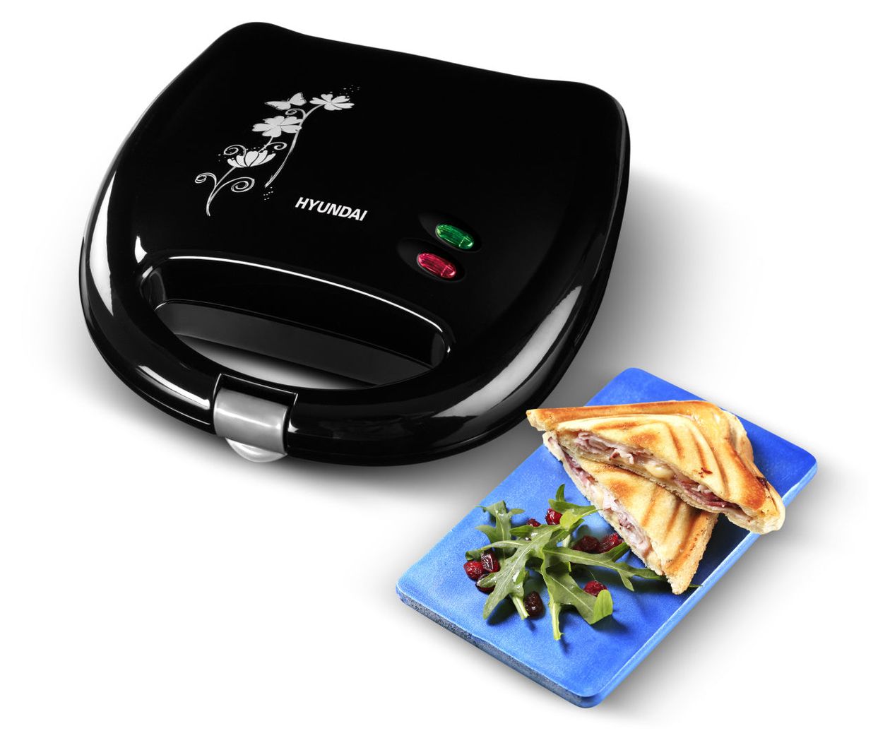 SM626 Sandwichmaker 750 W für 2 Sandwiches  (Schwarz) 