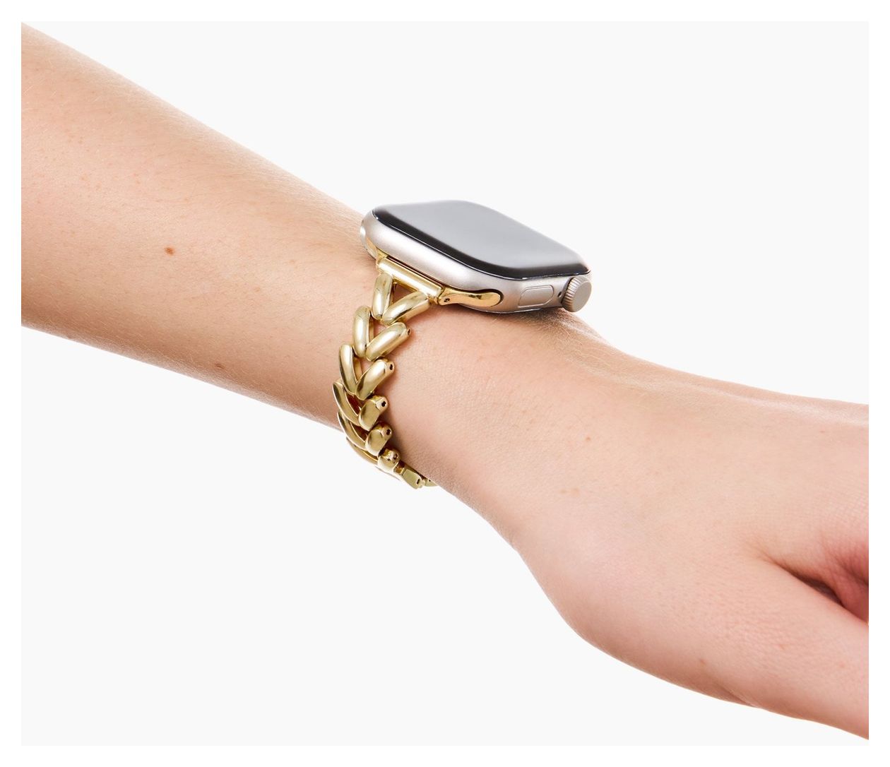 Delicate Chain Watch Band Armband 38mm Apple Watch Series 1–3 40mm Apple Watch Series 4–6 40mm Apple Watch SE (1st–3rd generation) 41mm Apple Watch Series 7–9 42mm Apple Watch Series 10–11  (Gold) 