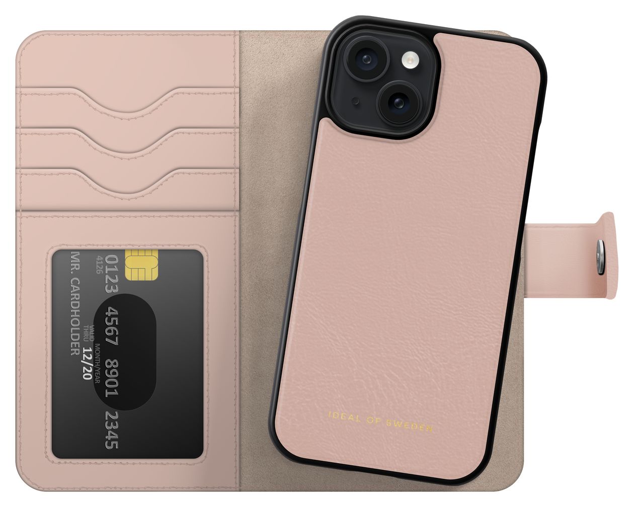 IDMWP-I2361-51 Geldbörsenhülle für Apple iPhone 15  (Pink) 