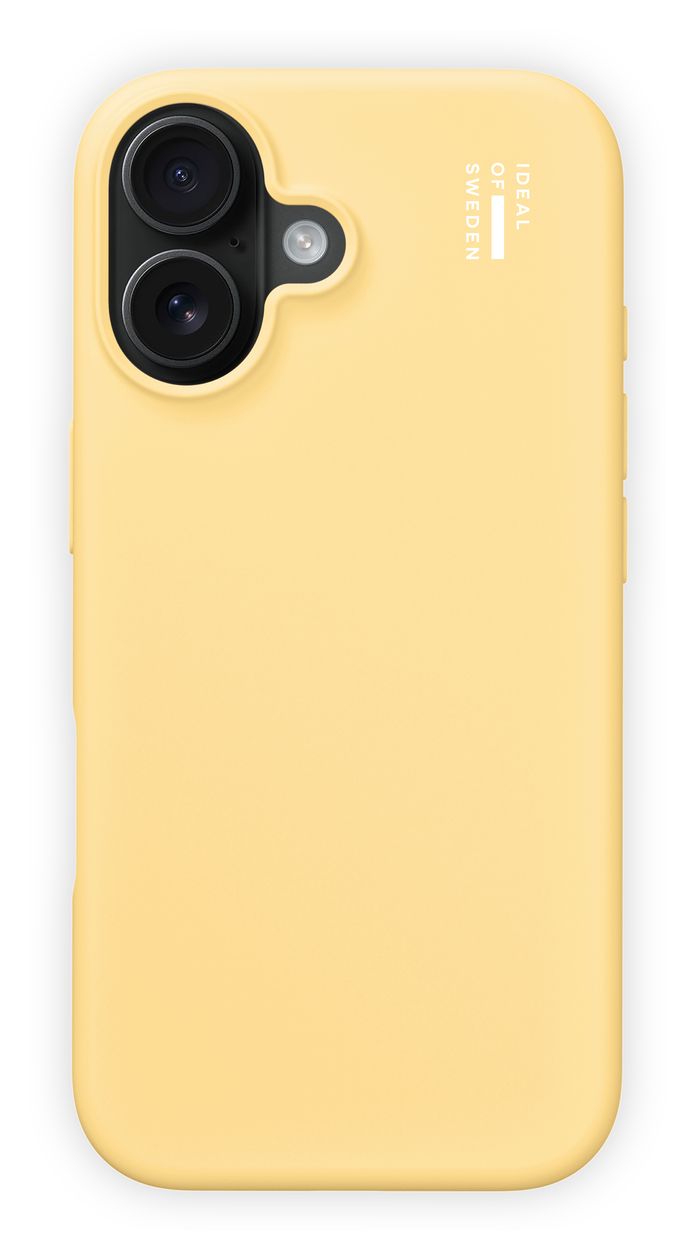 Silicone Case MagSafe für Apple iPhone 16 (Soft Lemon) 