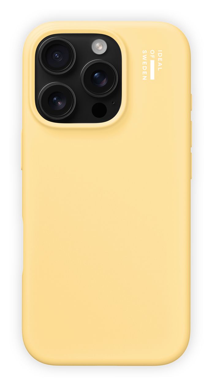 Silicone Case MagSafe für Apple iPhone 16 Pro (Soft Lemon) 
