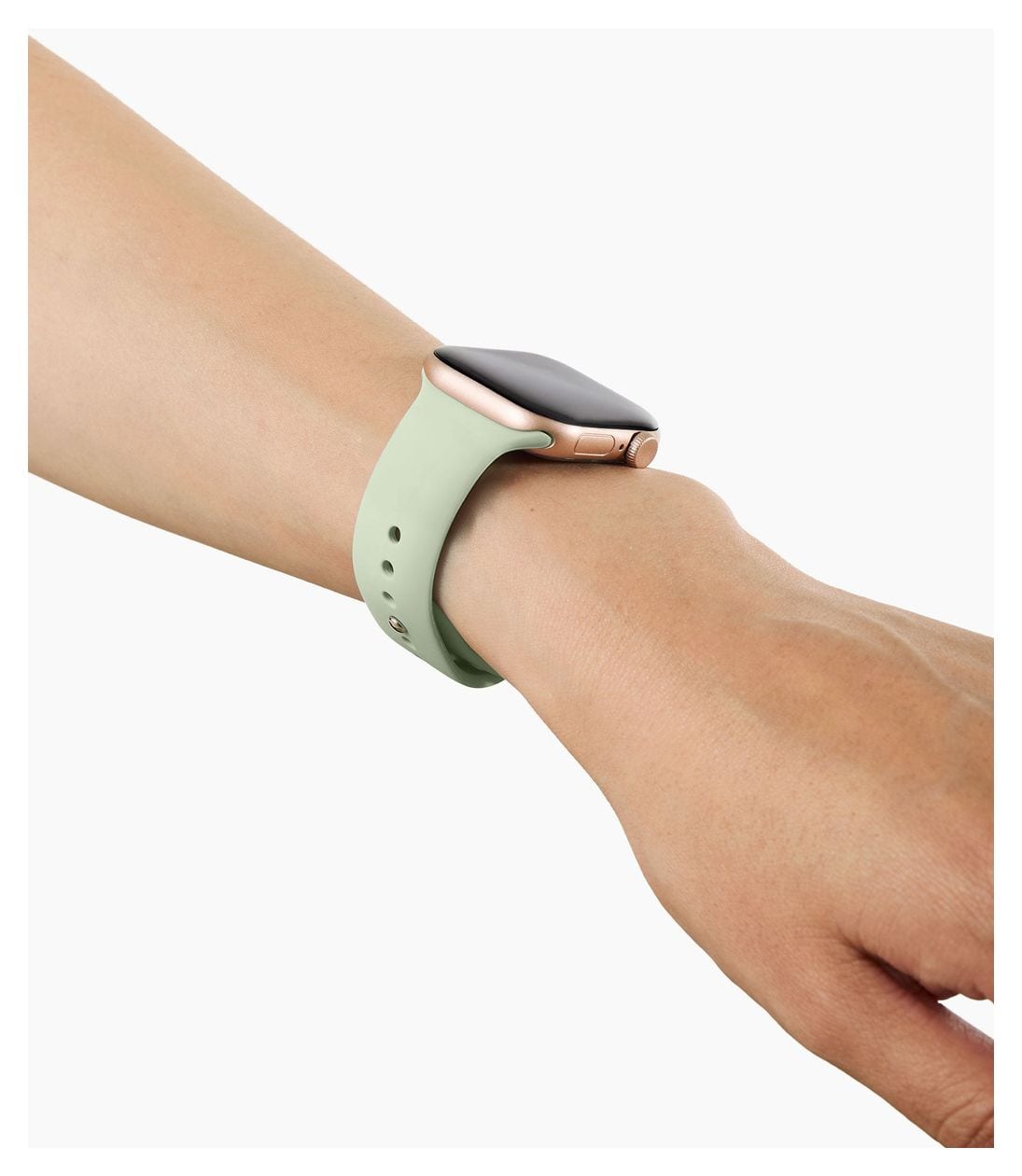 Silicone Watch Band Armband 20 mm Apple Watch 42/44/45/46/49 - S/M  (Grün) 