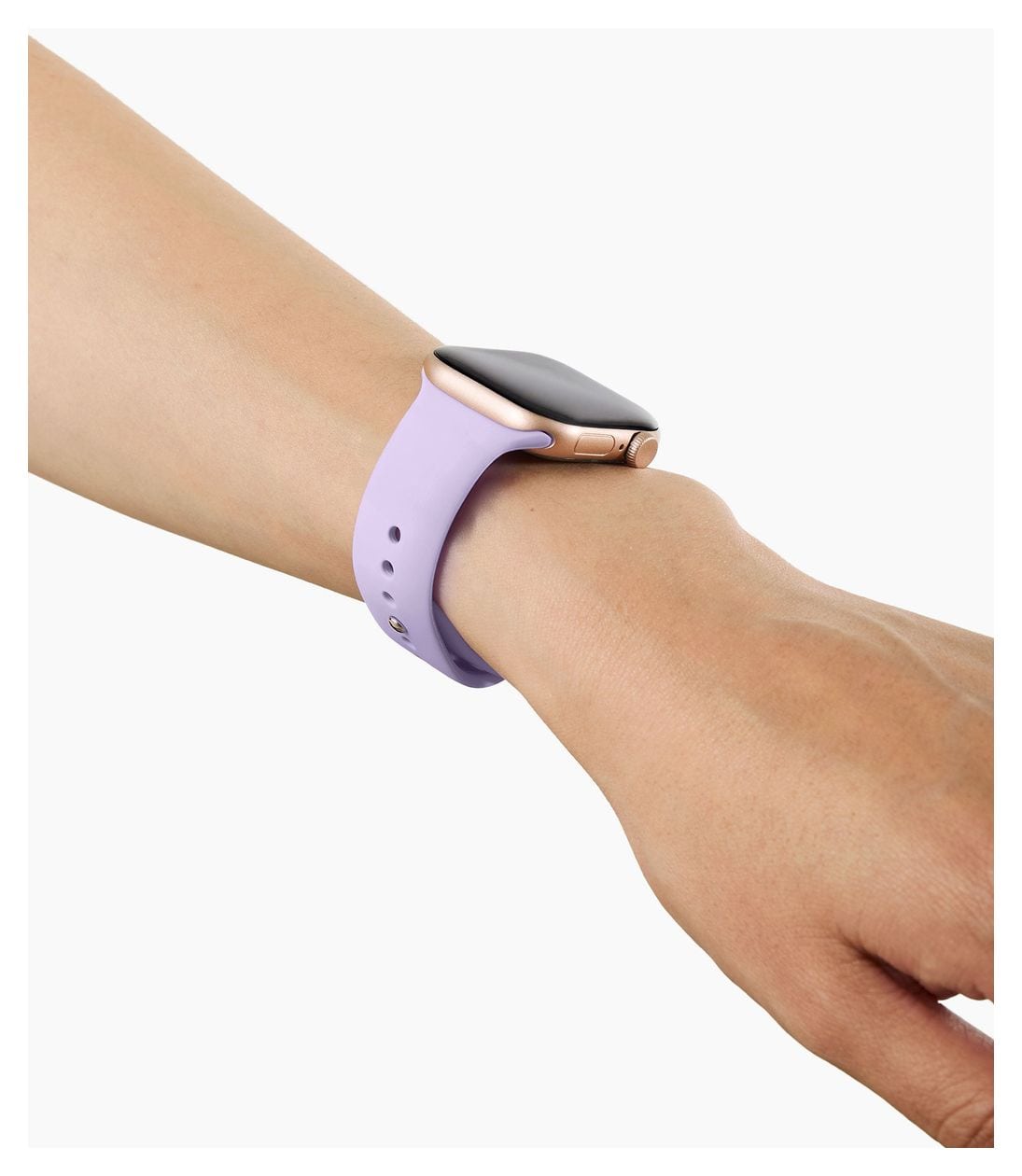 Silicone Watch Band Armband 20 mm Apple Watch 42/44/45/46/49 - S/M  (Lavendel) 