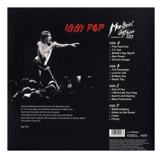 Iggy Pop - Live at Montreux Jazz Festival 2023 (2LP) 