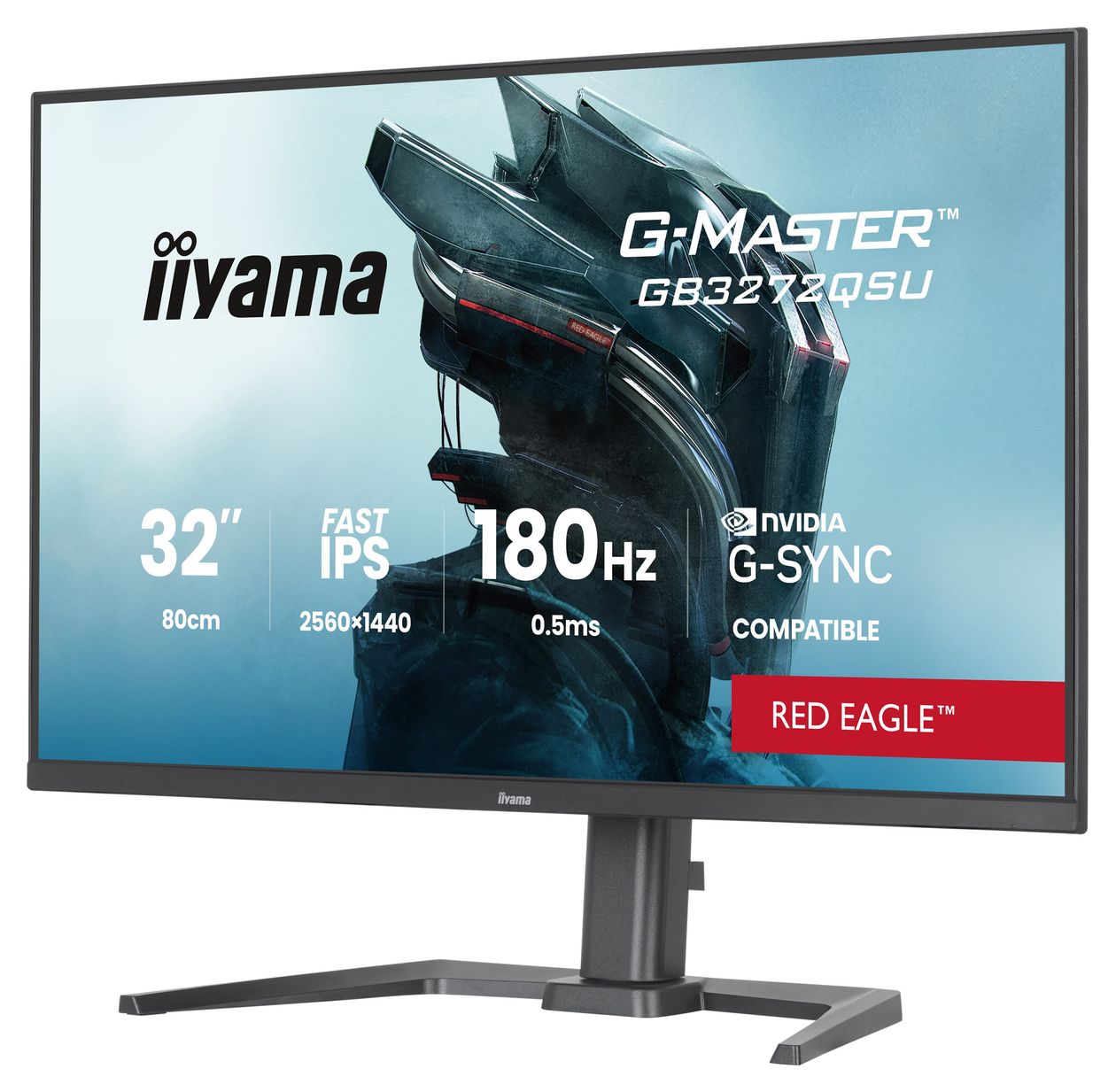 G-Master GB3272QSU-B1 Quad HD Monitor 80 cm (31.5 Zoll) 16:9 400 cd/m²  (Schwarz) 
