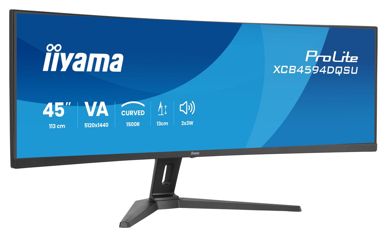 ProLite XCB4594DQSU-B1 Quad HD Monitor 113 cm ( 44.5 Zoll) 32:9 2 ms 450 cd/m²  (Schwarz) 