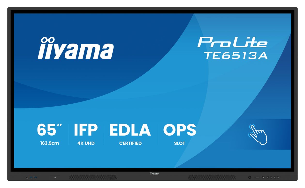 ProLite TE6513A-B2AG 4K Ultra HD Monitor 163,8 cm (64.5 Zoll) 16:9 8 ms  (Schwarz) 