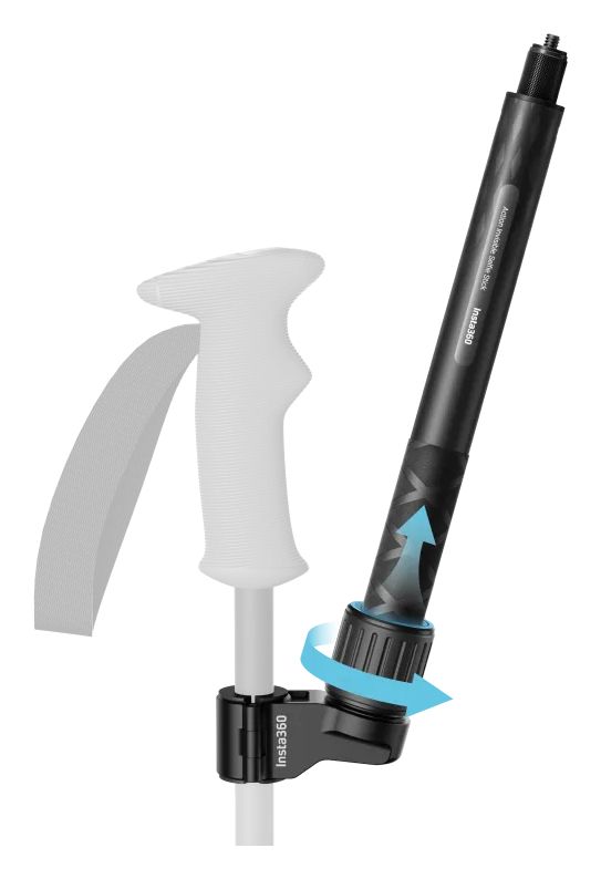 Skistock-Halterung   (Schwarz) 