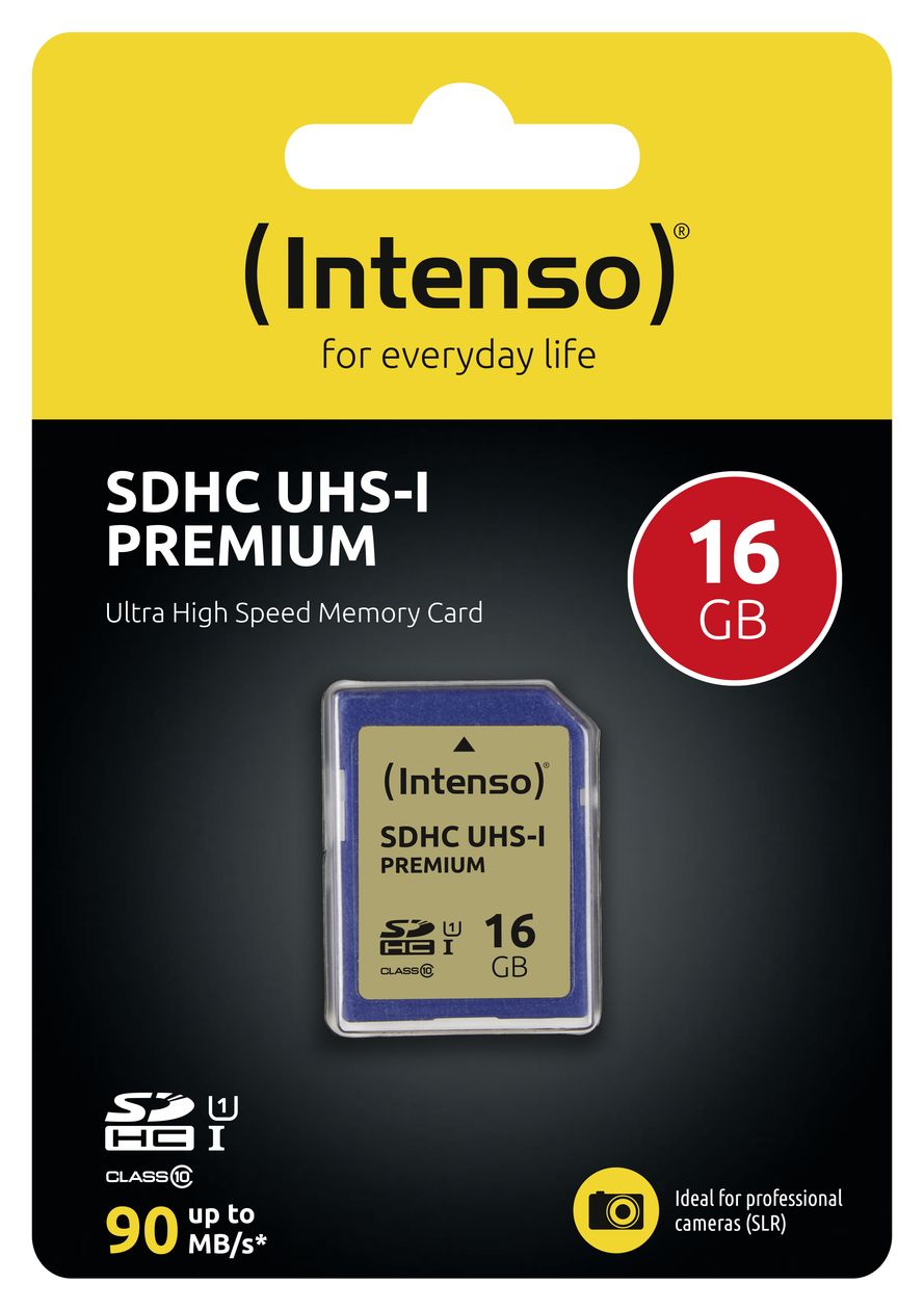 3421470 Premium SDHC Speicherkarte 16 GB Class 1 (U1) Klasse 10 
