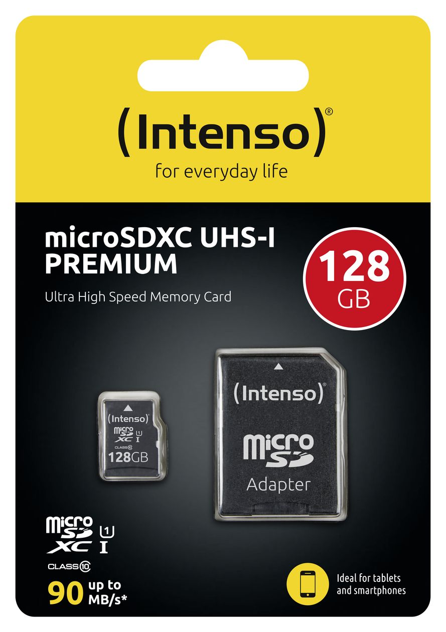 3423491 Premium MicroSDXC Speicherkarte 128 GB Class 1 (U1) Klasse 10 