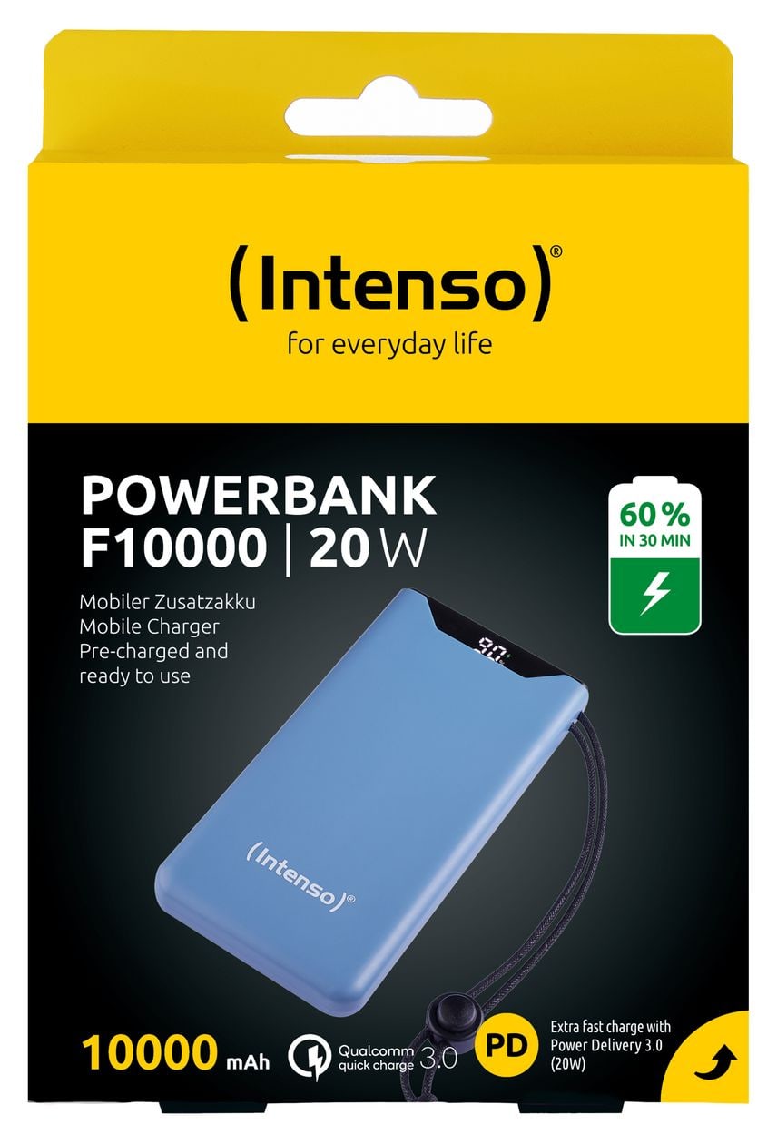 F 10000 mAh Powerbank  (Blau) 