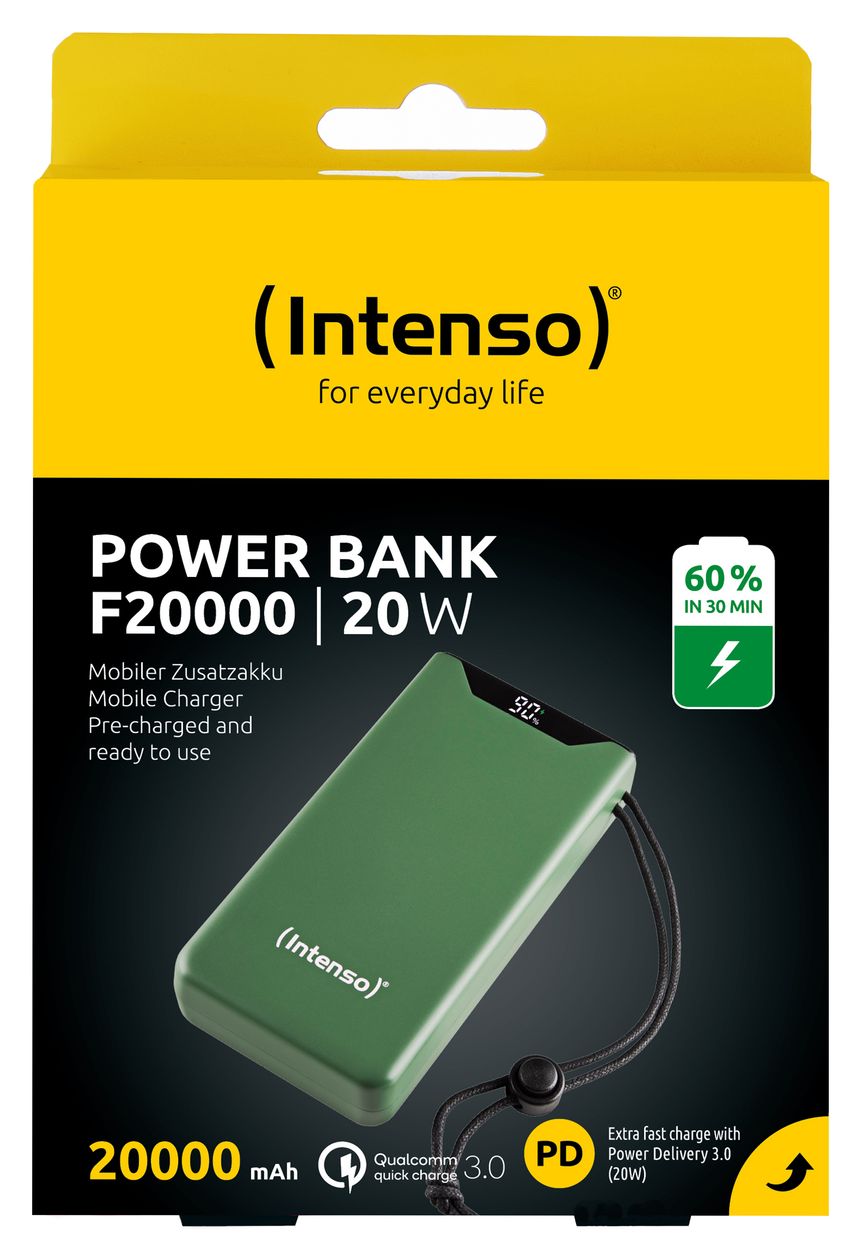 F 20000 mAh Powerbank  (Grün) 