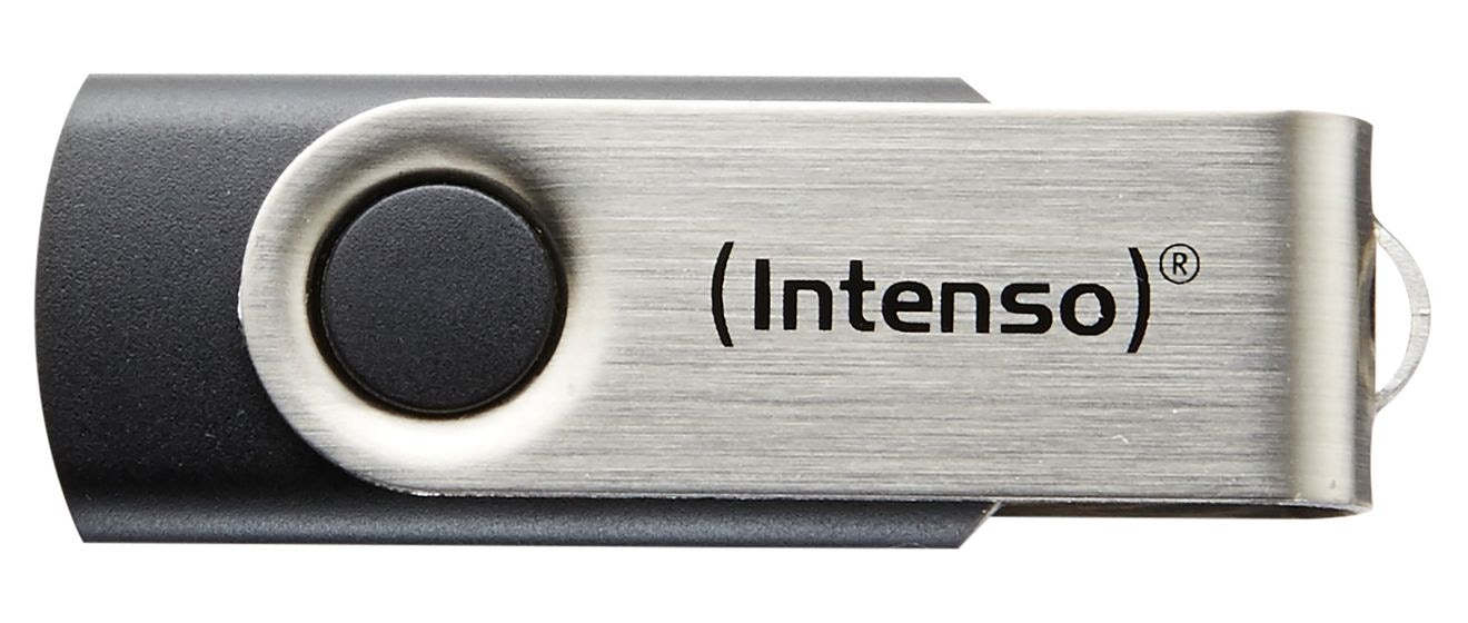 Basic Line USB Typ-A Stick 16 GB  (Schwarz, Silber) 