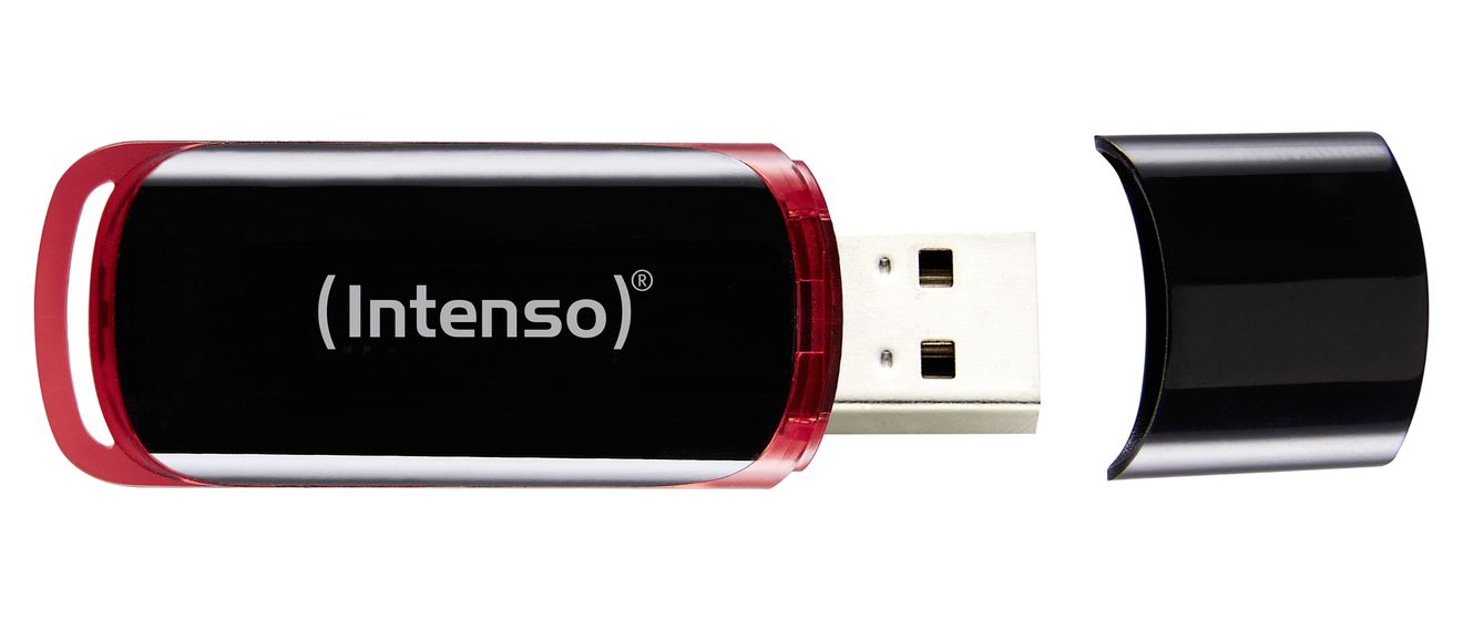 Business Line USB Typ-A Stick 16 GB  (Schwarz, Rot) 
