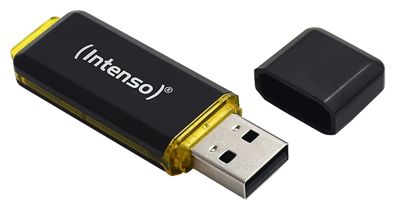 High Speed Line USB Typ-A Stick 256 GB  (Schwarz, Gelb) 