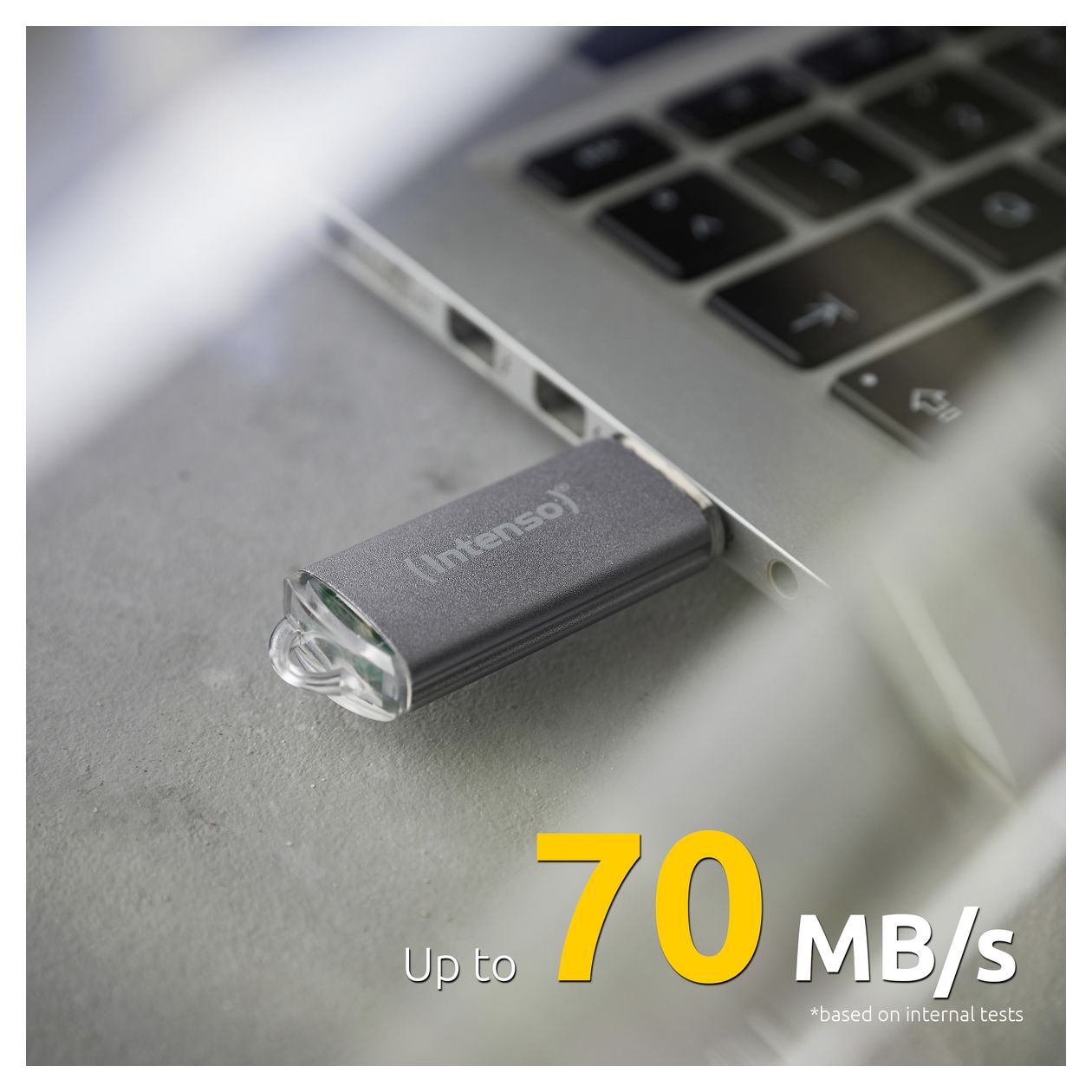 Jet Line USB Typ-A Stick 256 GB  (Silber) 