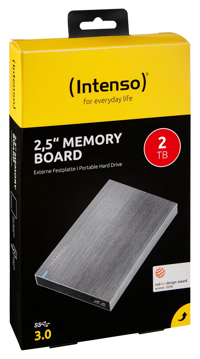 Memory Board 2 TB externe Festplatte 2.5"  (Anthrazit) 
