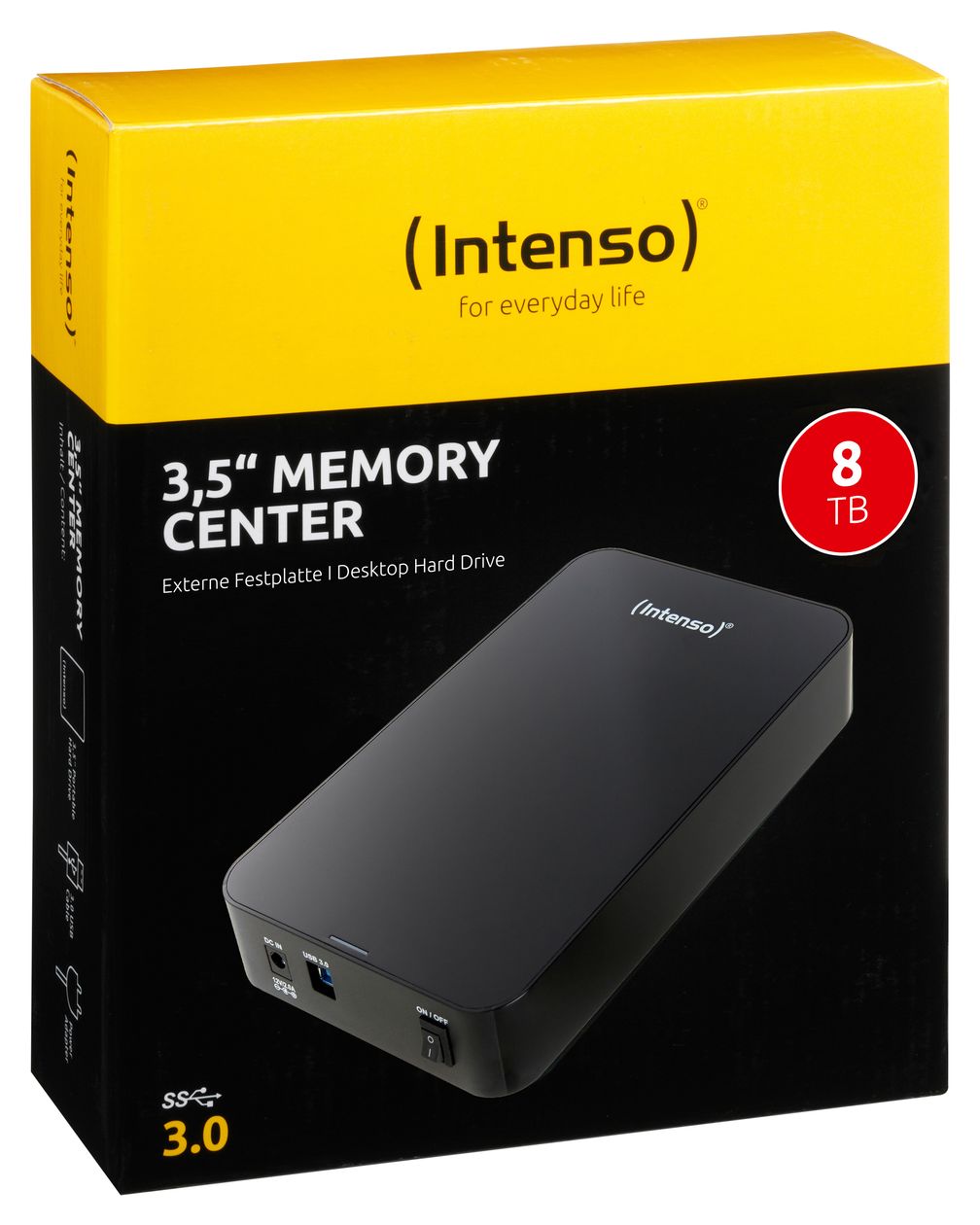 Memory Center 8 TB externe Festplatte 3.5"  (Schwarz) 
