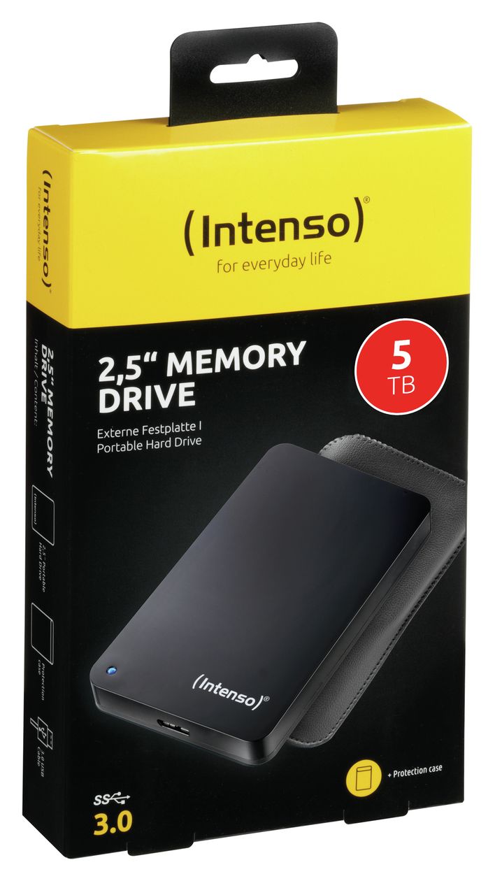 Memory Drive 5 TB externe Festplatte 2.5"  (Schwarz) 