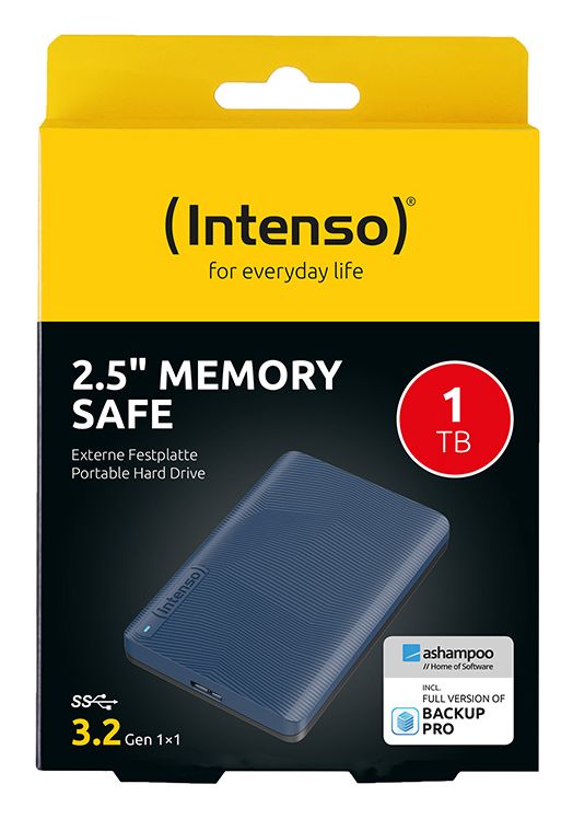Memory Safe 1 TB externe Festplatte 2.5"  (Blau) 