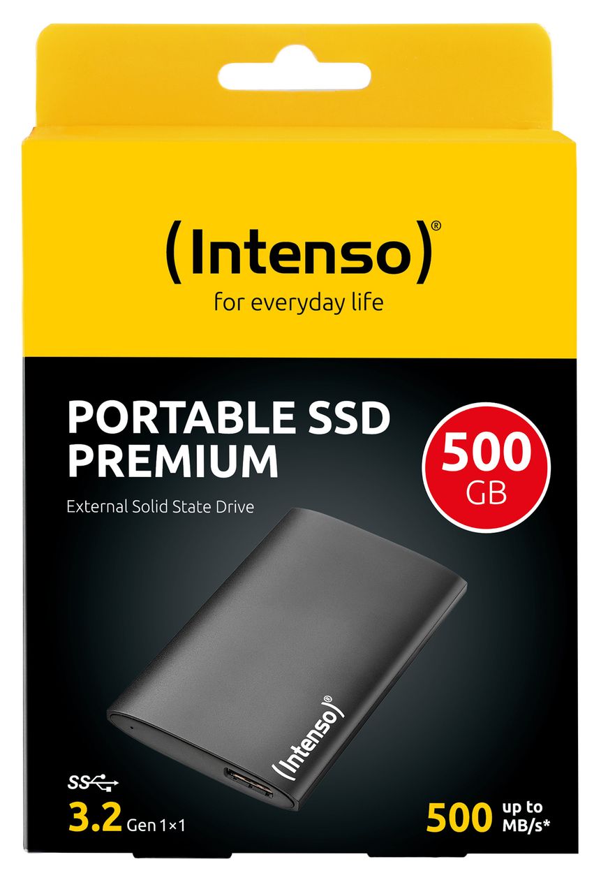 Portable Premium Edition 500 GB SSD 1.8"  (Schwarz) 