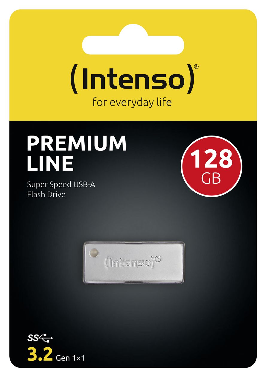 Premium Line USB Typ-A Stick 128 GB  (Edelstahl) 