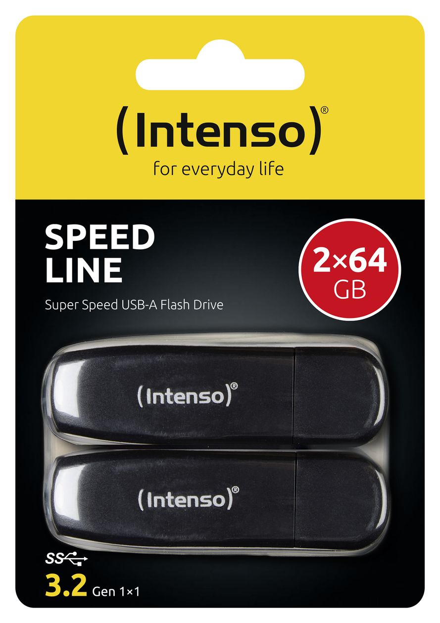 Speed Line USB Typ-A Stick 64 GB  (Schwarz) 