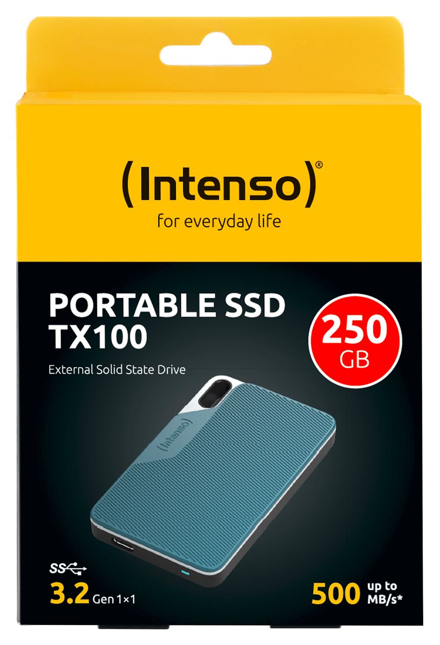 TX100 250 GB SSD  (Blau, Grau) 