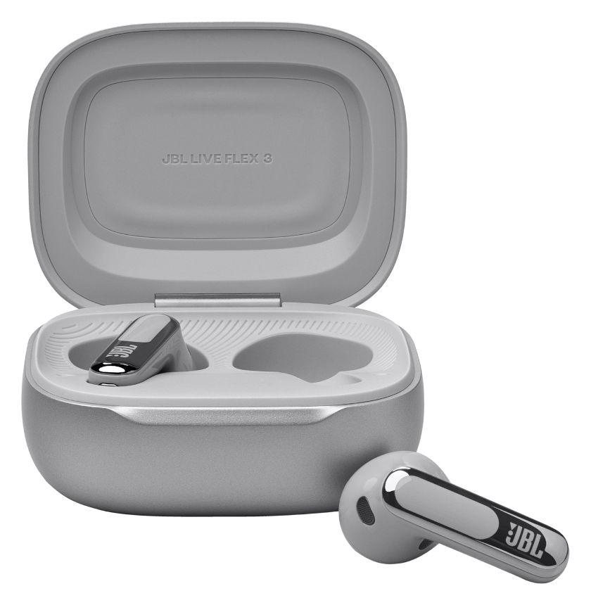 Live Flex 3 In-Ear Bluetooth Kopfhörer kabellos 7 h Laufzeit IP54  (Silber) 