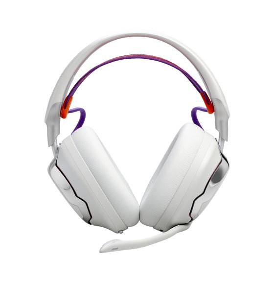 Quantum 950 Over Ear Bluetooth Kopfhörer kabellos 30 h Laufzeit USB Typ-C (Orange, Silber, Weiß) 