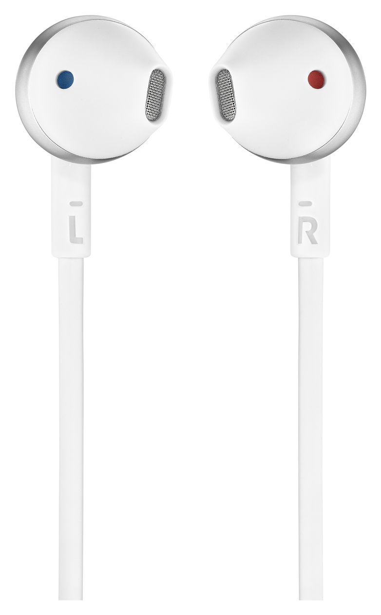 Tune 205 In-Ear Kopfhörer Kabelgebunden 6 h Laufzeit  (Chrom, Weiß) 