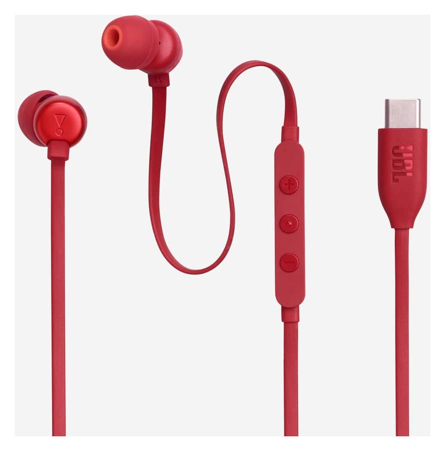 Tune 310C In-Ear Kopfhörer Kabelgebunden USB Typ-C  (Rot) 