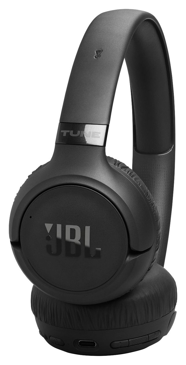 Tune 680NC Ohraufliegender Bluetooth Kopfhörer kabelgebunden&kabellos 76 h Laufzeit USB Typ-C  (Schwarz) 